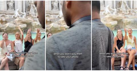 tiktok trevi fountain photo fail