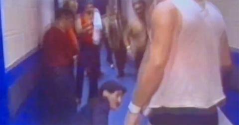 John Stossel after being slapped.