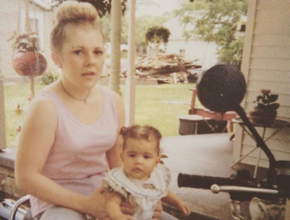 Photo of Amanza Smith with her biological mother posted to Instagram on Mother's Day 2020.