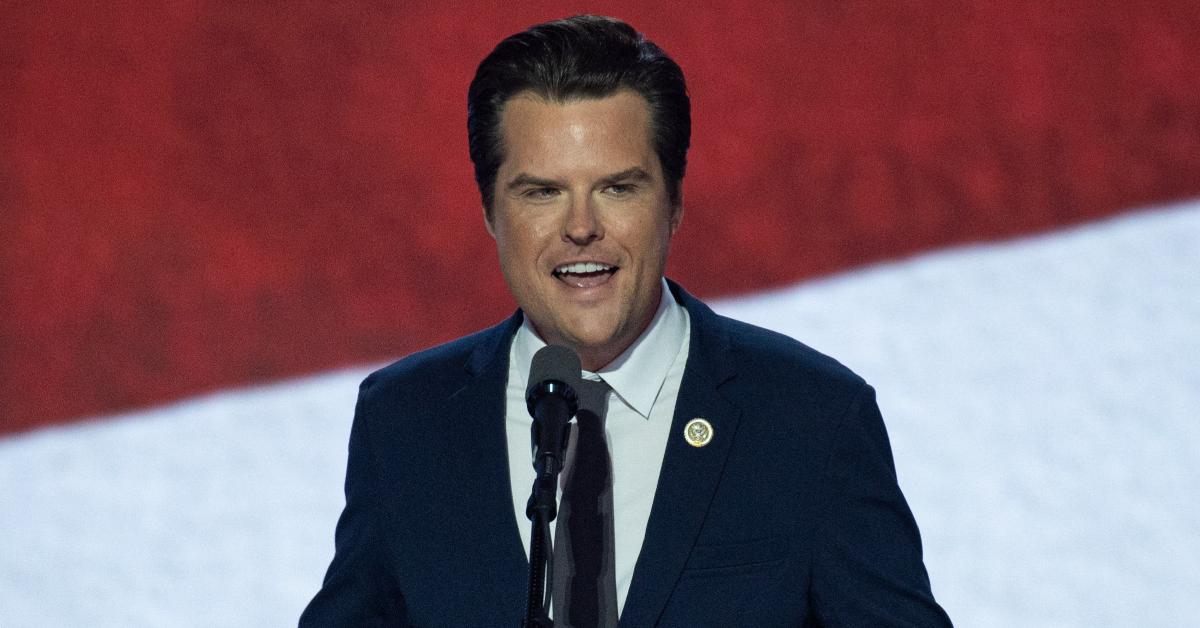 Matt Gaetz speaks at the 2024 RNC.