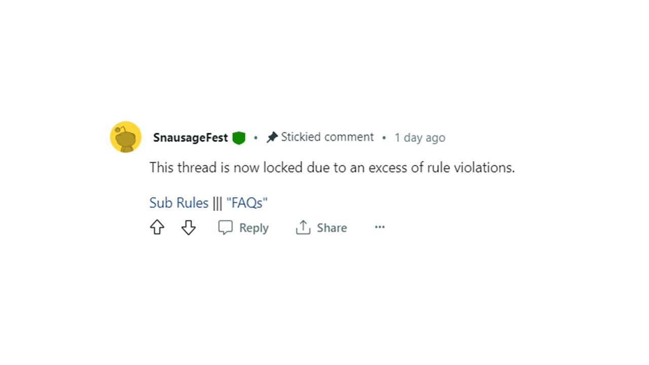 The pool party thread turned into a debate and got locked due to too many rule violations