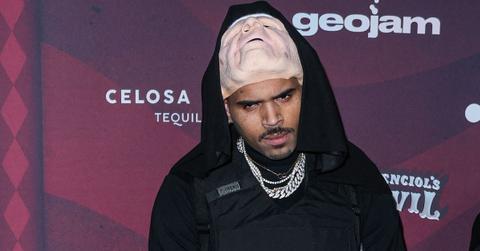 Chris Brown on red carpet