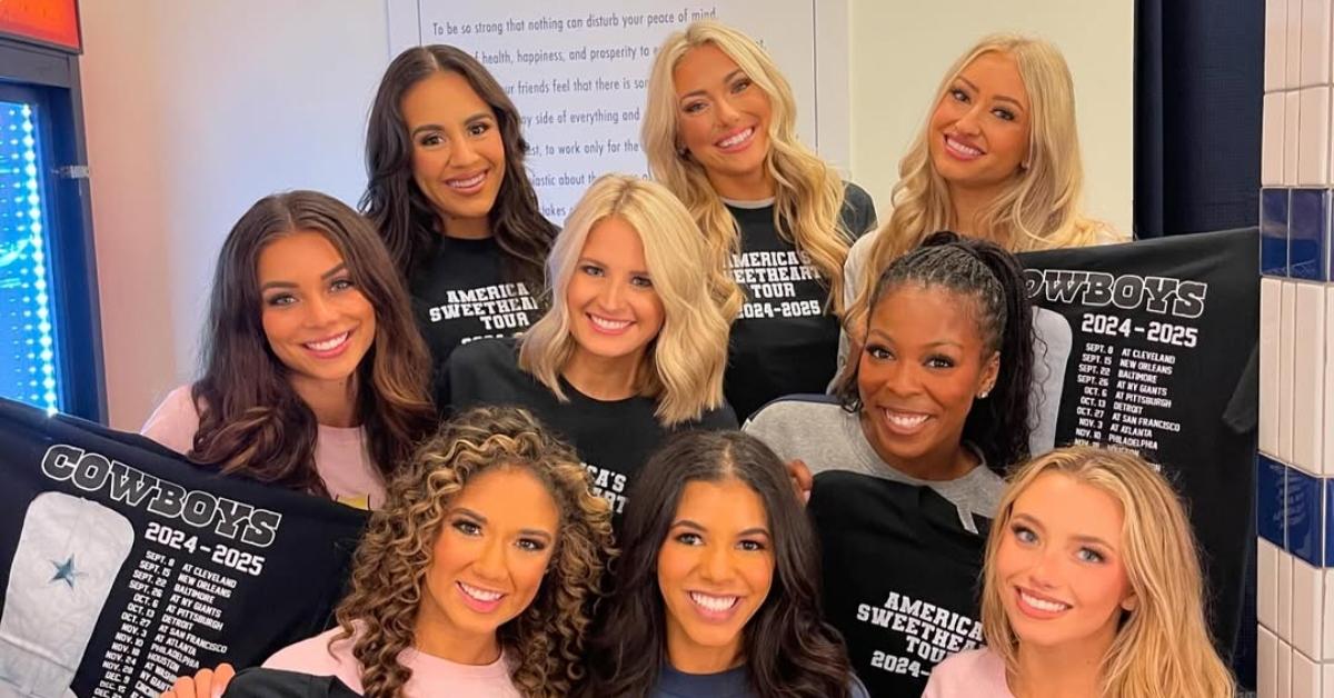 Chandi Dayle with the Dallas Cowboys Cheerleaders