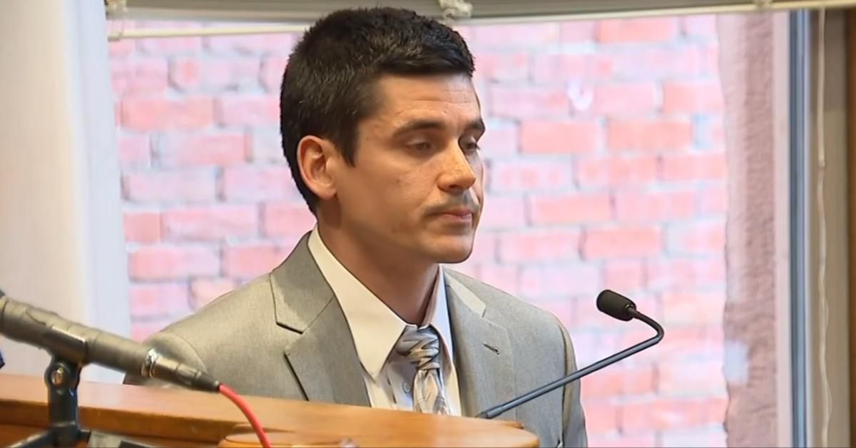 Justin Aylaian testifies at the Kelsey Fitzsimmons trial. 