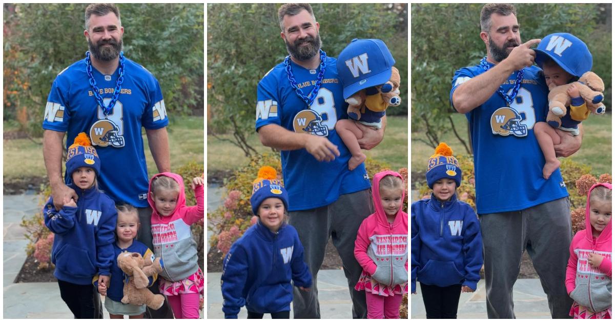 jason kelce with his daughters