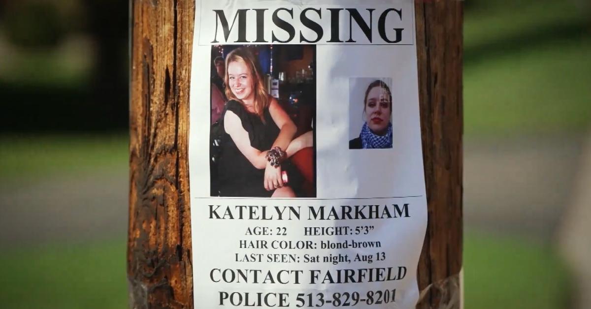 Missing persons flyer for Katelyn Markham