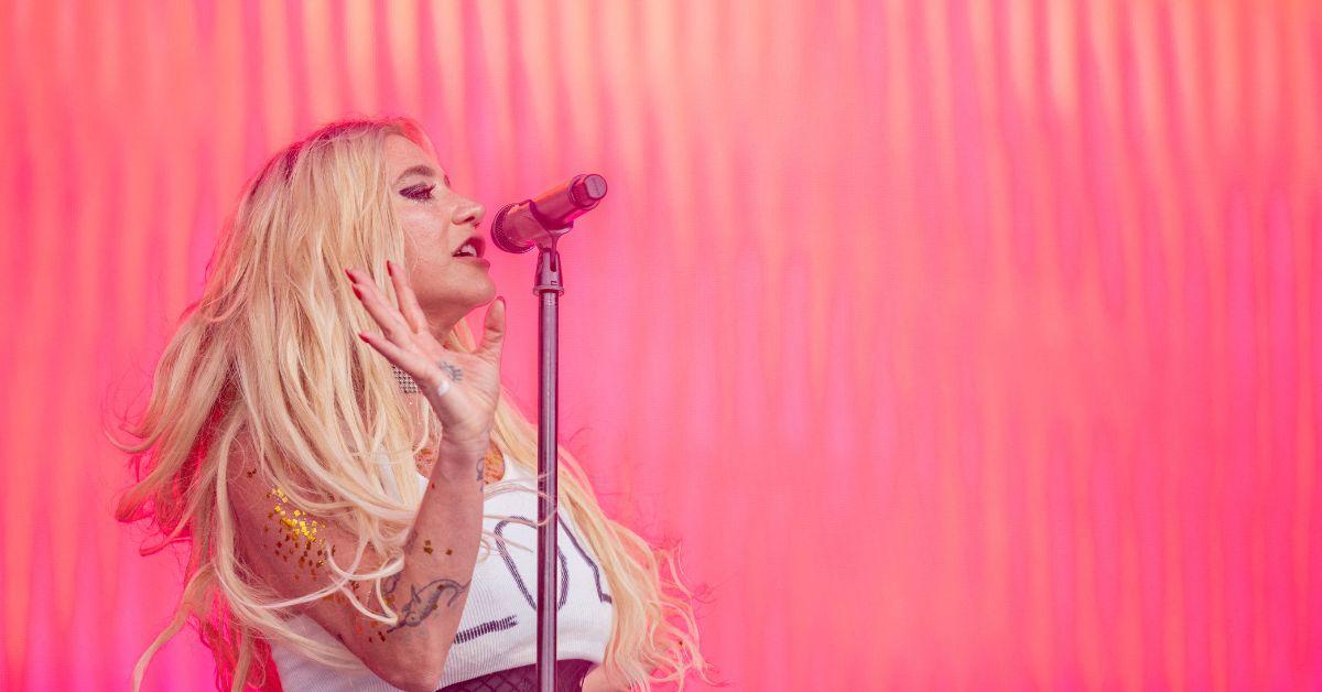 Kesha performing at Lollapalooza in Chicago. 