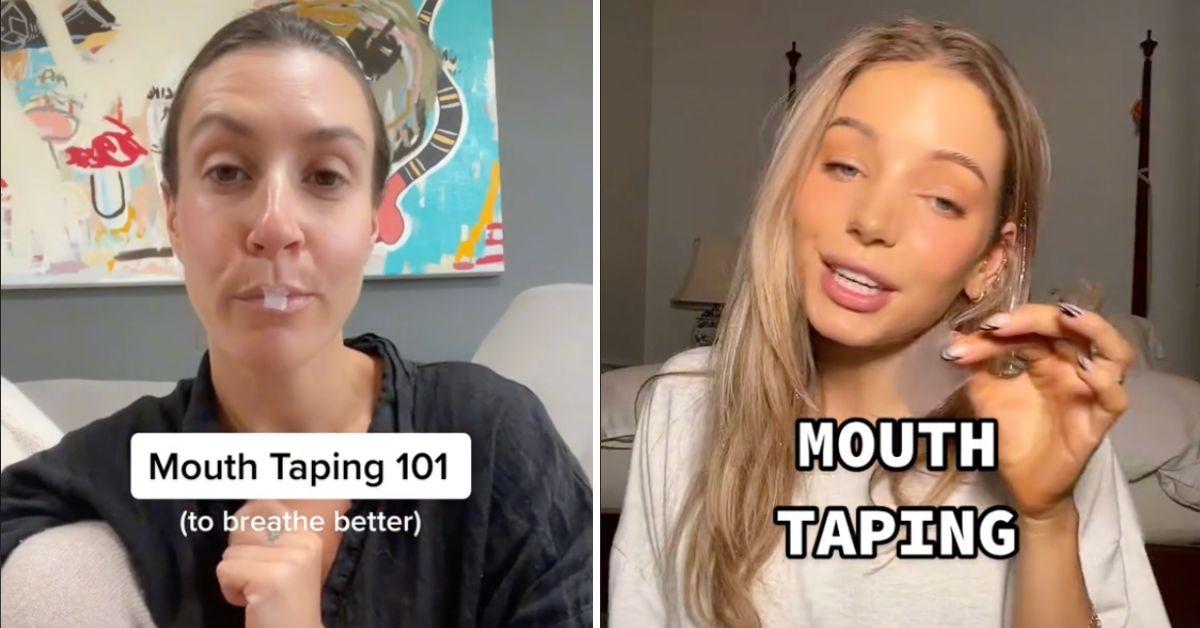 People Are Taping Their Mouths Shut For A Tiktok Trend 