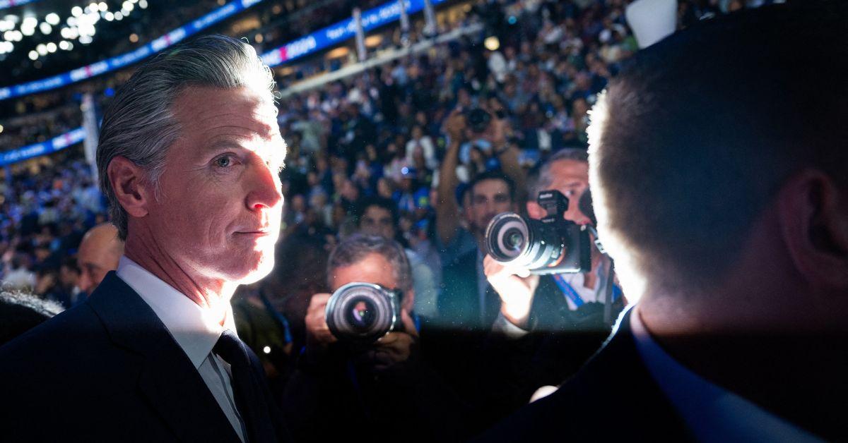 Gavin Newsom at the 2024 Democratic National Convention.