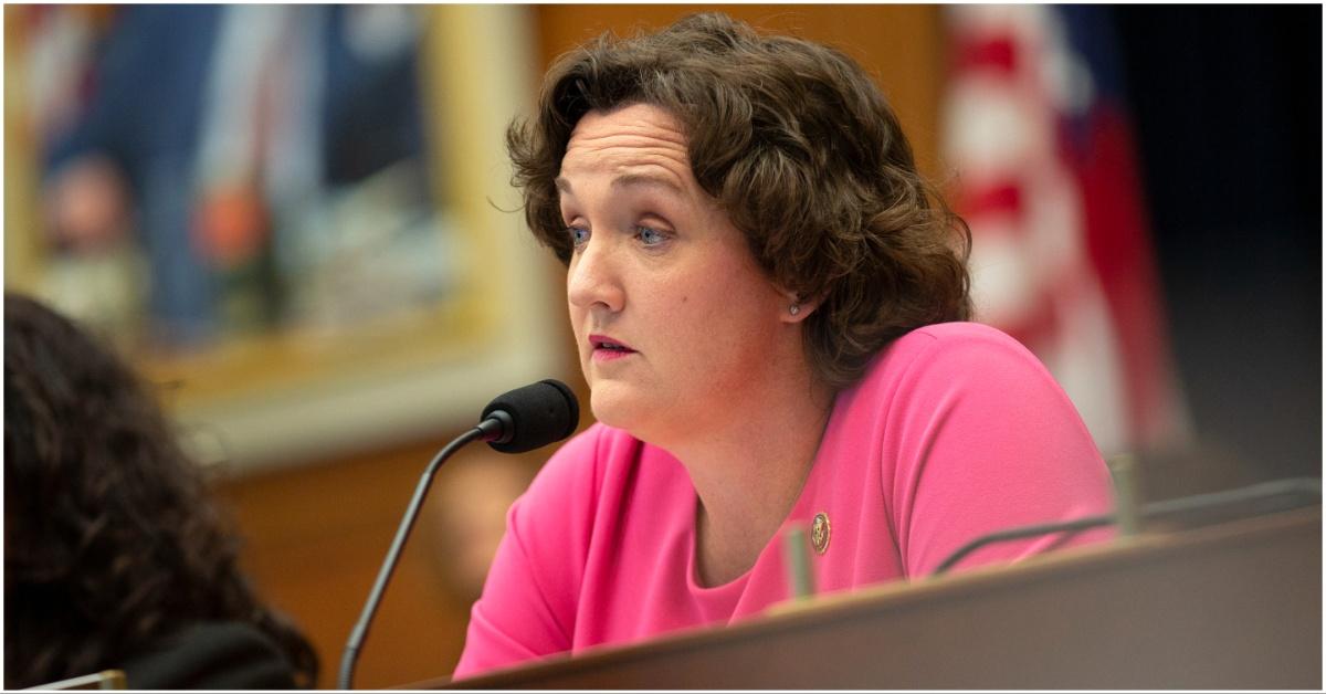 Katie Porter at a court hearing