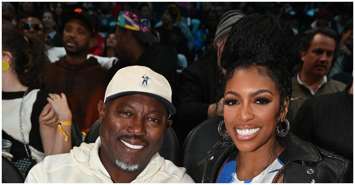 (l-r): Simon Guobadia and Porsha Williams