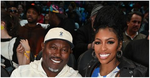 (l-r): Simon Guobadia and Porsha Williams