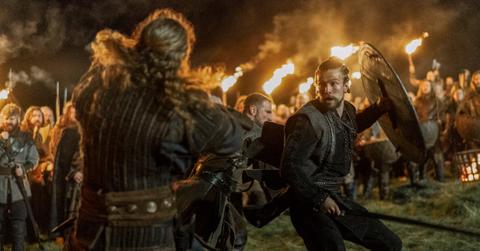 Leo Suter as Harald in episode 101 of Vikings: Valhalla during St. Brice's Day massacre