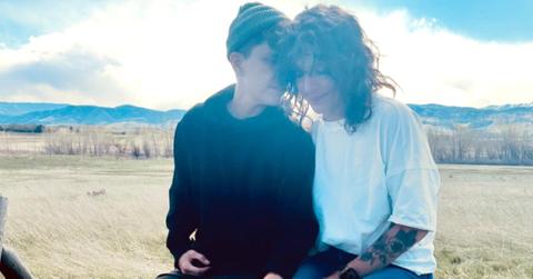 Andrea Gibson (L) and their wife