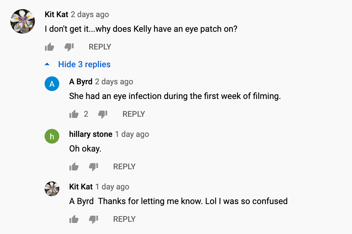 kelly eye infection