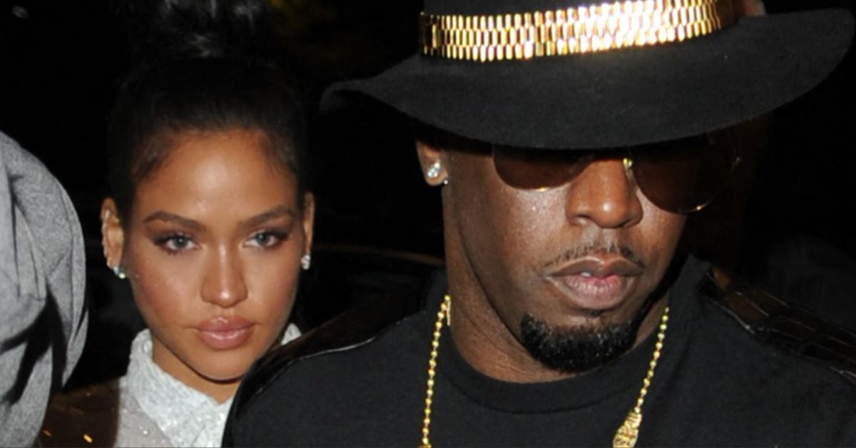 Cassie Ventura and Diddy attend the McGregor vs Mayweather fight in Las Vegas, Nev. 