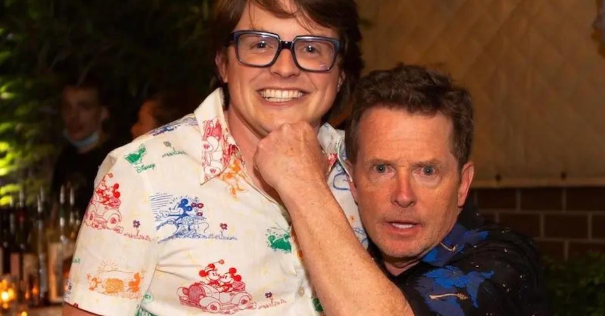 Michael J. Fox with his son, Sam Michael Fox