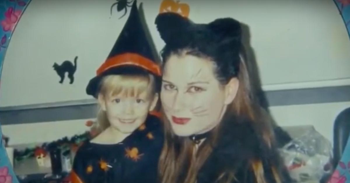 Kathlynn Shepard as a child with her mother