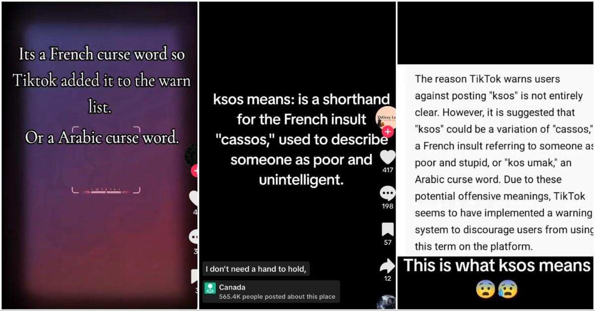 what KSOS means TikTok clips 