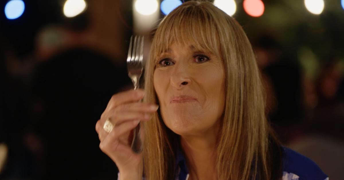 'The American Barbecue Showdown' judge Melissa Cookston holding a fork.