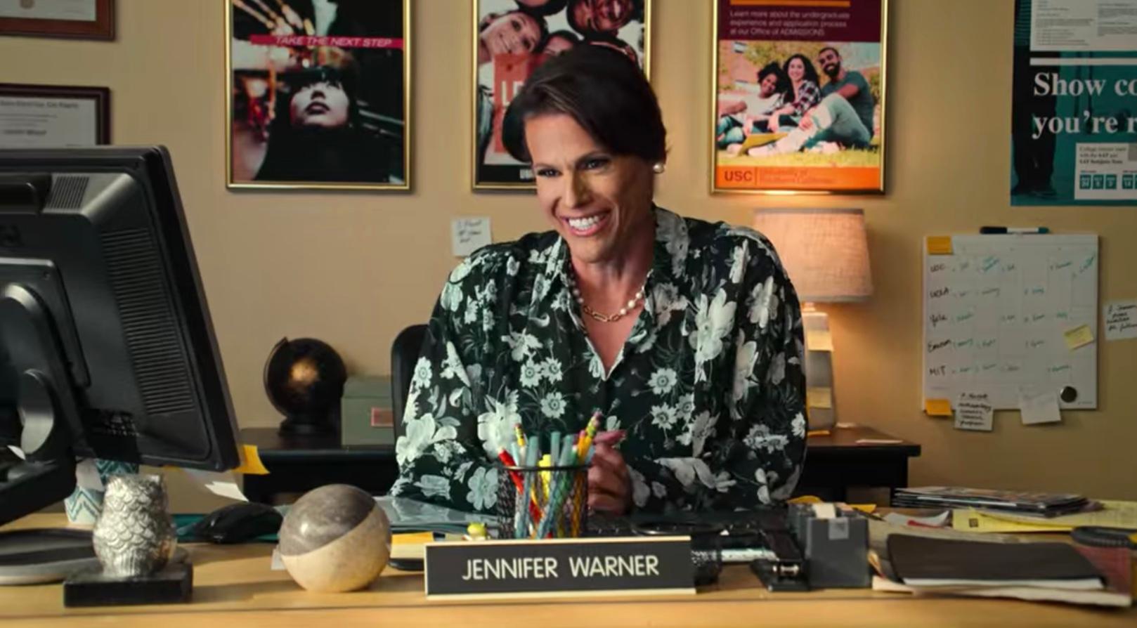 Alexandra Billings as Ms. Warner on Netflix's 'Never Have I Ever.'