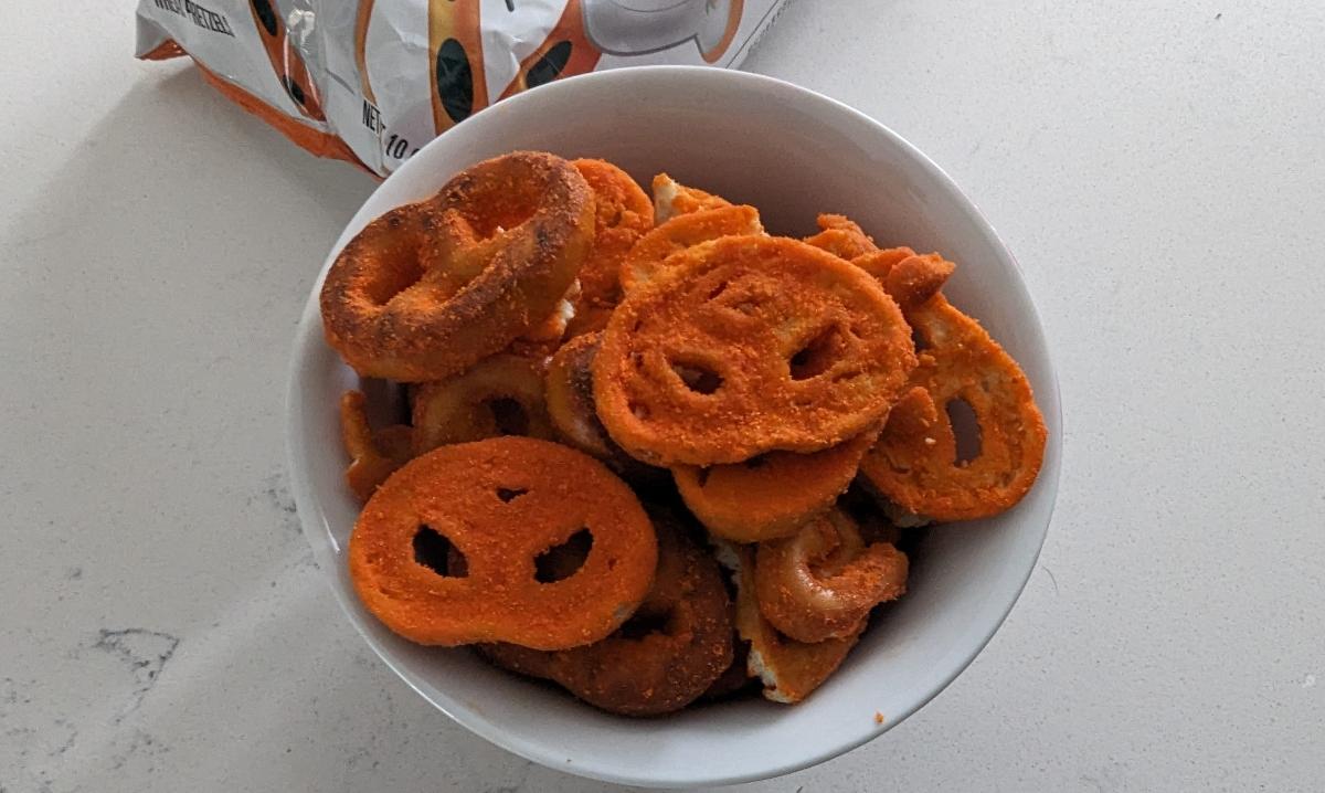 Cheetos Pretzels in a bowl