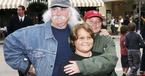 David Crosby and his wife Jan and son Django