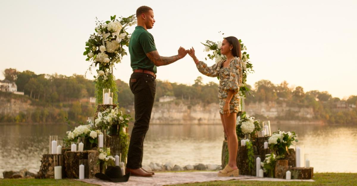 Jay and Grace during the Season 3 finale of 'Farmer Wants a Wife.'
