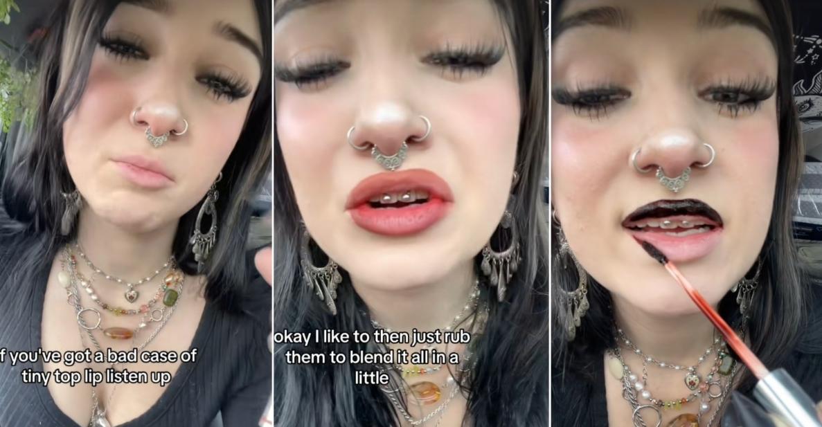 Girl S Hack For Tiny Top Lips Could Replace Fillers For Some Girl S Hack For Tiny Top Lips Could Replace Fillers For Some