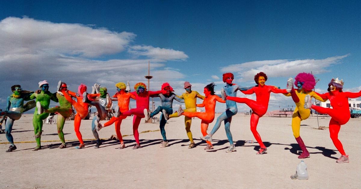 People dancing at Burning Man