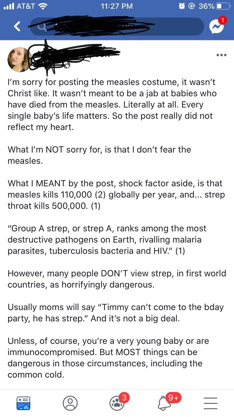 anti vaxx halloween measles