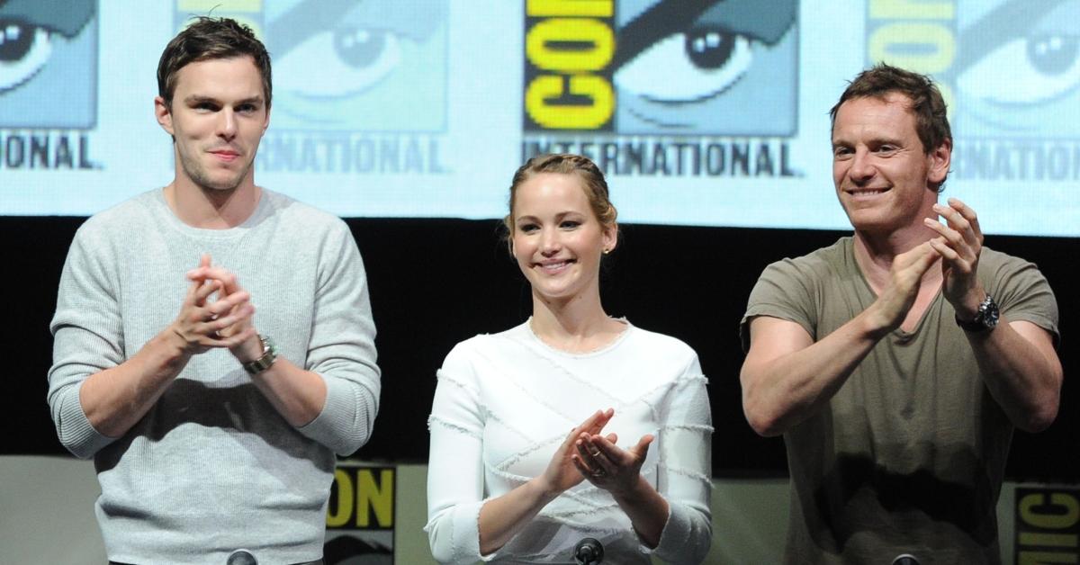 nicholas hoult, jennifer lawrence, michael fassbender