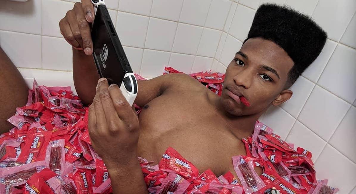 Etika in a bath of candy