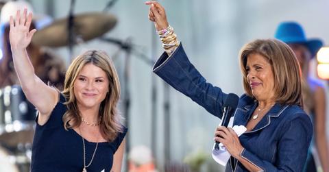 Jenna Bush Hager and Hoda Kotb are seen on stage.