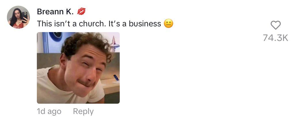 Comment on viral TikTok of megachurch's extravagant Christmas program.