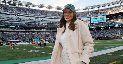 Bianca Peters attends the Miami Dolphins vs the New York Jets "Black Friday" game at MetLife Stadium on Nov. 24, 2023