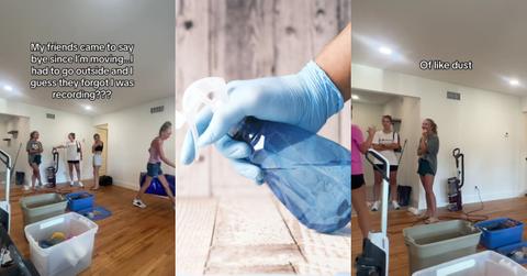 Friends Talk About Woman Cleaning Habits Behind Her Back