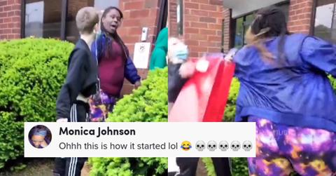 DoorDashers fight on line