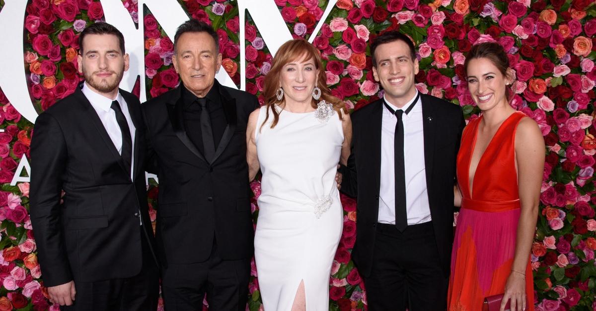 Bruce Springsteen, Patti Scialfa, and their three children