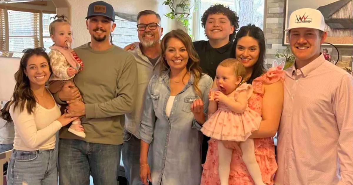 Angela Moody with her family.