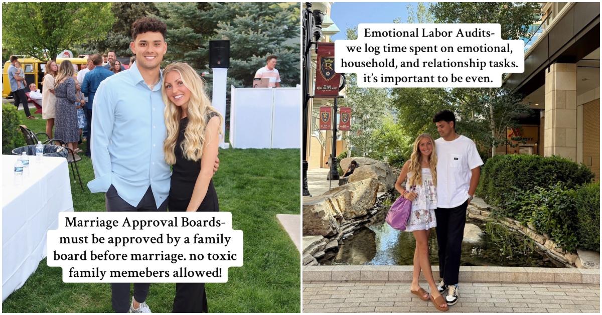 TikToker shares her and her husband's controversial marriage clauses.