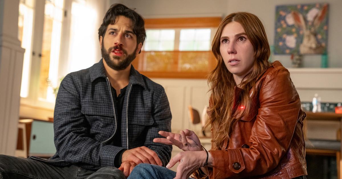 Zosia Mamet and Deniz Akdeniz in 'The Flight Attendant'