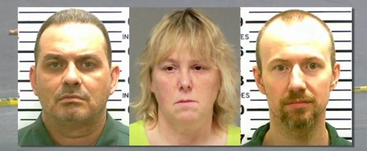 (L-R): Richard Matt; Joyce Mitchell; David Sweat 