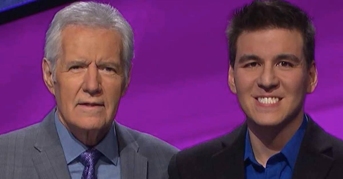 Alex Trebek and James Holzhauer