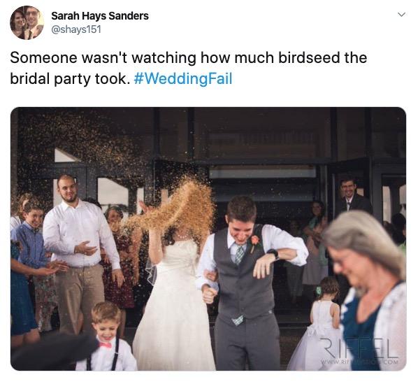 wedding fails