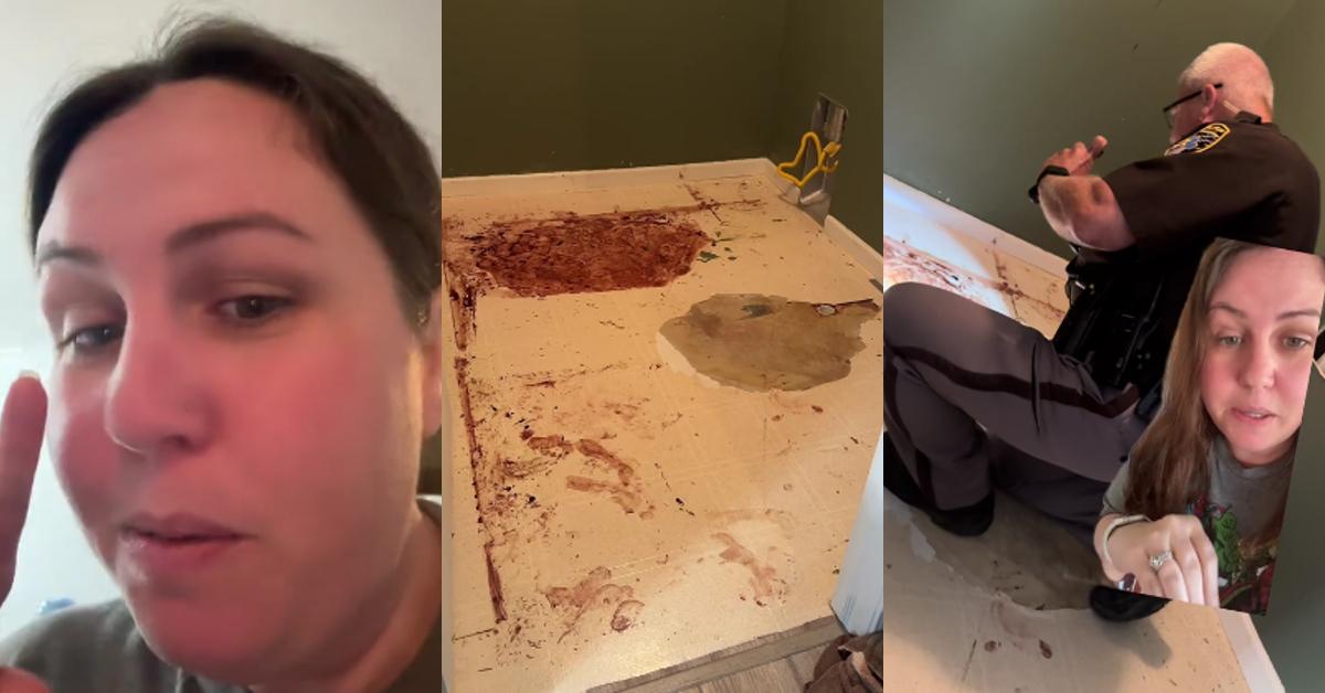 Woman Finds “Blood” Under Flooring in New House She Just Bought