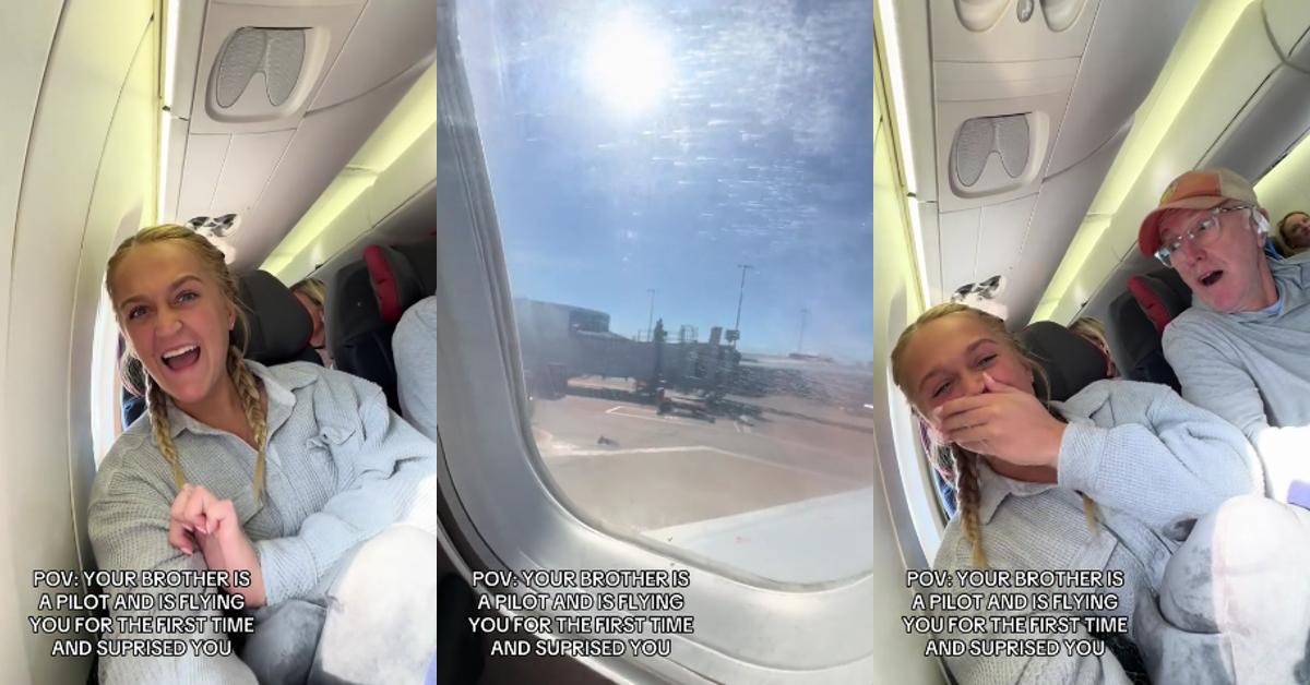 Brother Flies Sister Home for First Time, Says This on