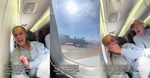 Brother Flies Sister Home for First Time, Says This on Intercom
