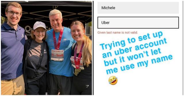 Michele Uber and family and Threads screenshot