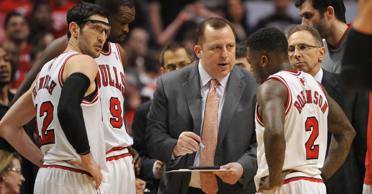 Tom Thibodeau with the Chicago Bulls in 2013